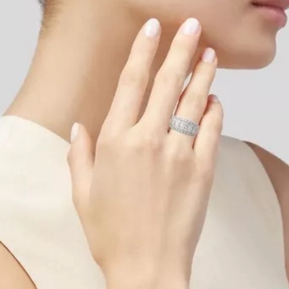 Authentic Marchesa Diamond White gold wedding band 1 ctw - Picture 2 of 7